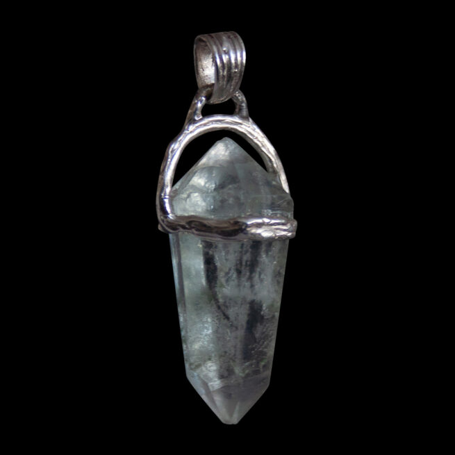 Double-Terminated Green Fluorite Pendant – Image 3