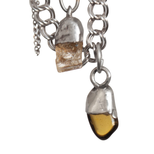 Four-Stone Crystal Charm Bracelet - Image 3