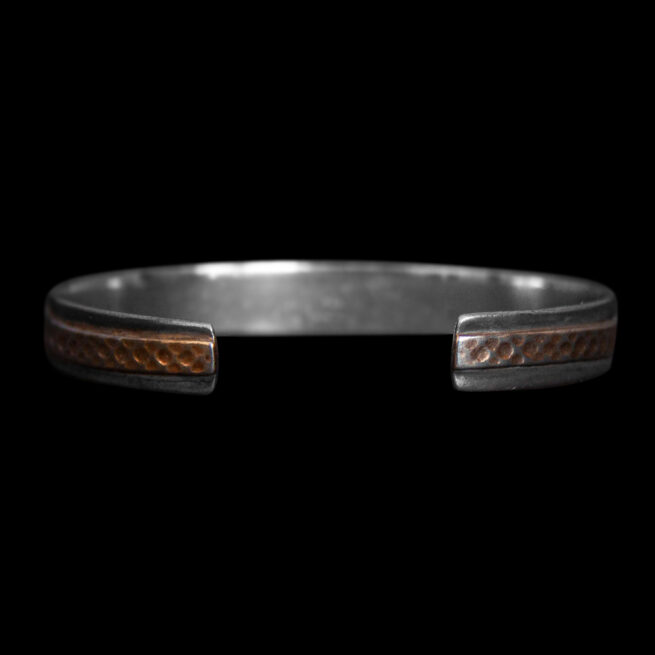 Gold Brushed Hammered Vintage Bracelet - Image 4