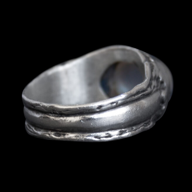 Grey Moonstone Sterling Silver Ring – Image 4