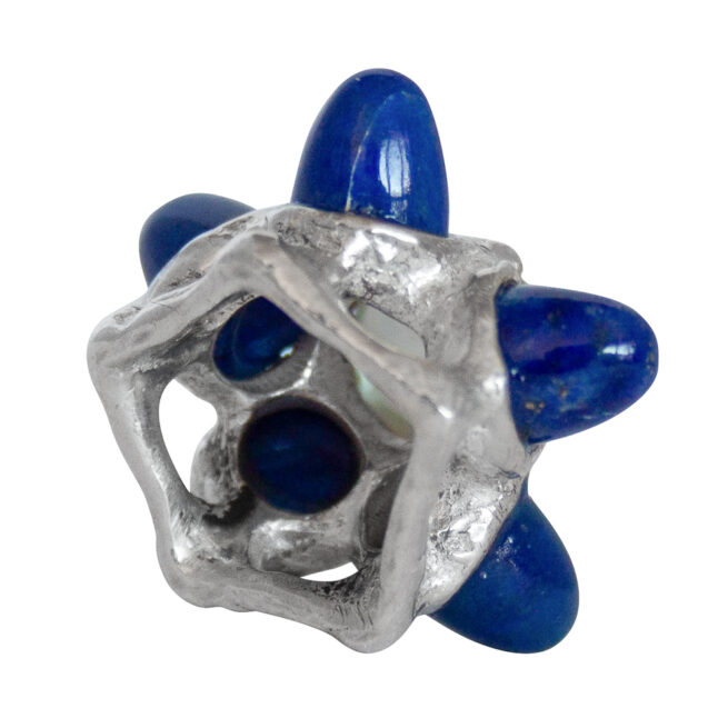Lapis Lazuli Moonstone Star Pendant - Image 4