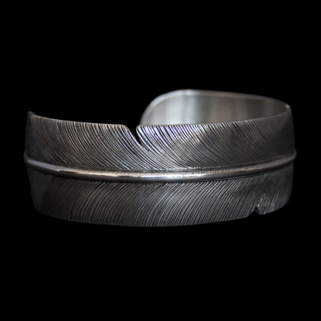 Lena Platero Silver Feather Bracelet - Image 2