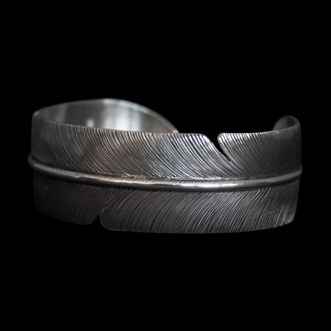 Lena Platero Silver Feather Bracelet - Image 3