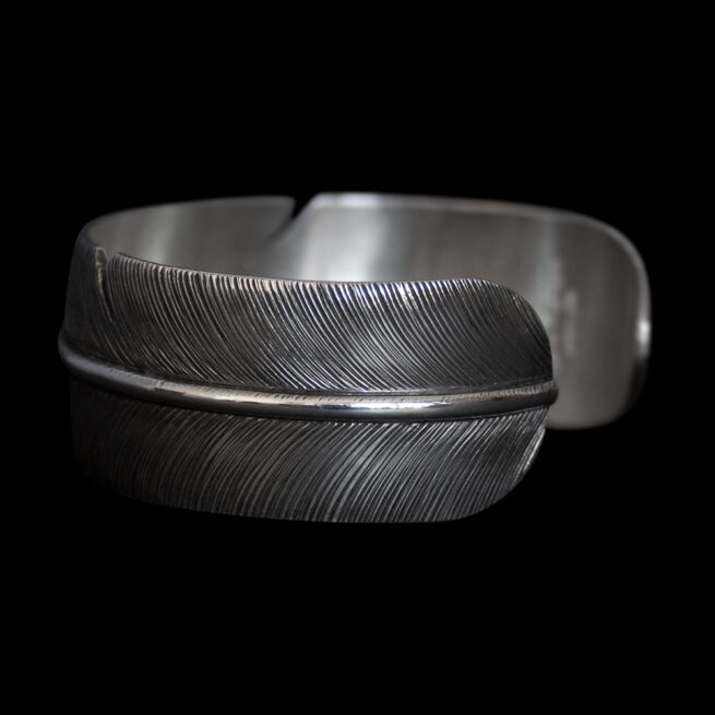 Lena Platero Silver Feather Bracelet - Image 5