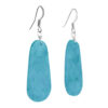 Plain Turquoise Zuni Earrings – Image 2