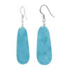 Plain Turquoise Zuni Earrings – Image 3