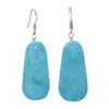 Plain Turquoise Zuni Earrings – Image 4