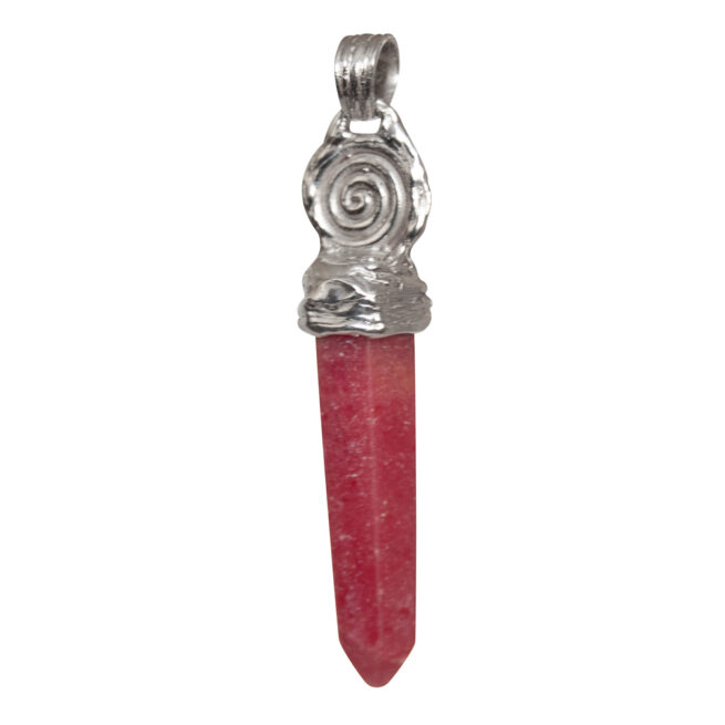 Rhodochrosite Point Silver Pendant - Image 6