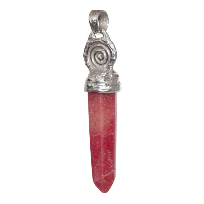 Rhodochrosite Point Silver Pendant - Image 5