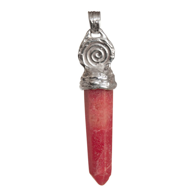 Rhodochrosite Point Silver Pendant - Image 4