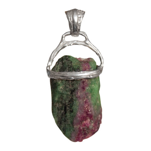 Ruby Zoisite Sterling Silver Pendant