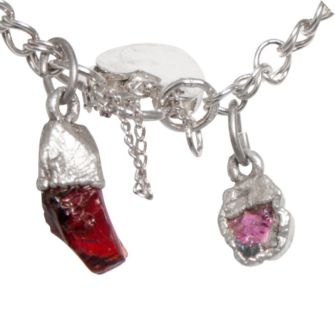 Seven-Chakra Gemstone Charm Bracelet - Image 3