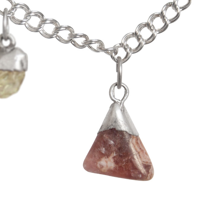 Seven-Chakra Gemstone Charm Bracelet - Image 2