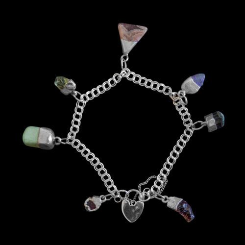 Seven-Chakra Gemstone Charm Bracelet