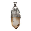 Silver Spiral Citrine Talisman