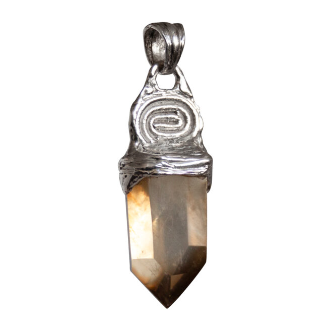 Silver Spiral Citrine Talisman – Image 6