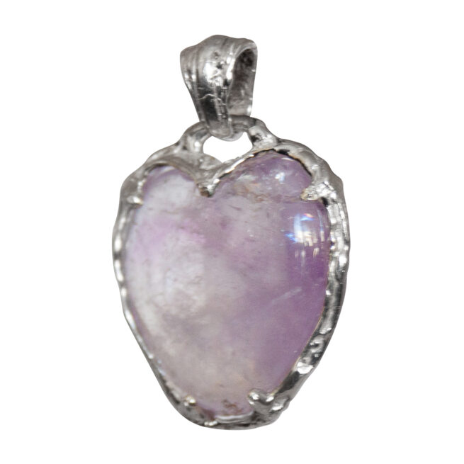 Sterling Silver Amethyst Heart Pendant - Image 5