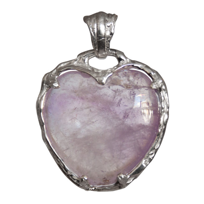 Sterling Silver Amethyst Heart Pendant - Image 4