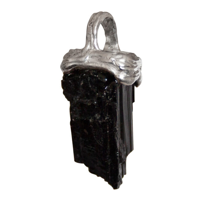 Pendentif Argent Sterling Tourmaline Noire – Image 2