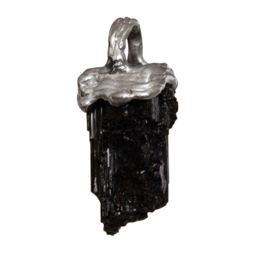 Sterling Silver Black Tourmaline Talisman