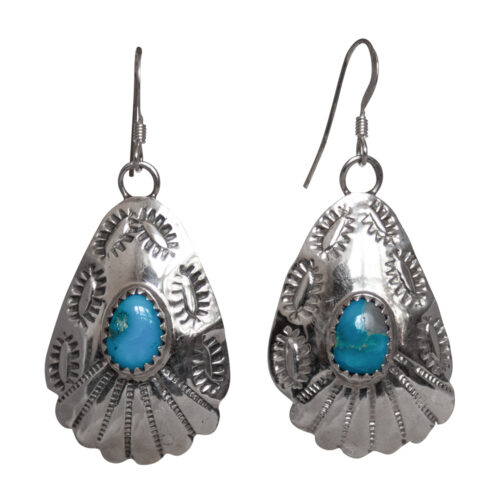 Sterling Silver Turquoise Navajo Earrings