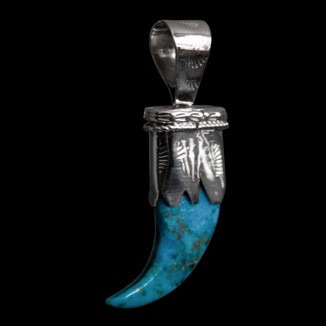 Pendentif Griffe d'Ours Turquoise – Image 2