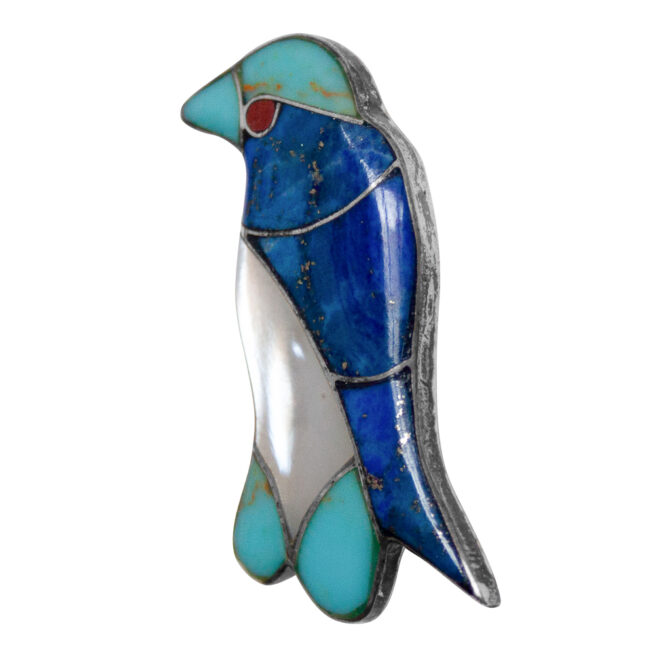 Vintage Zuni Penguin Pin Brooch - Image 3