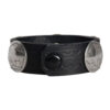 Buffalo-Head Nickel Leather Bracelet - Black – Image 4