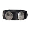 Buffalo-Head Nickel Leather Bracelet - Black – Image 3