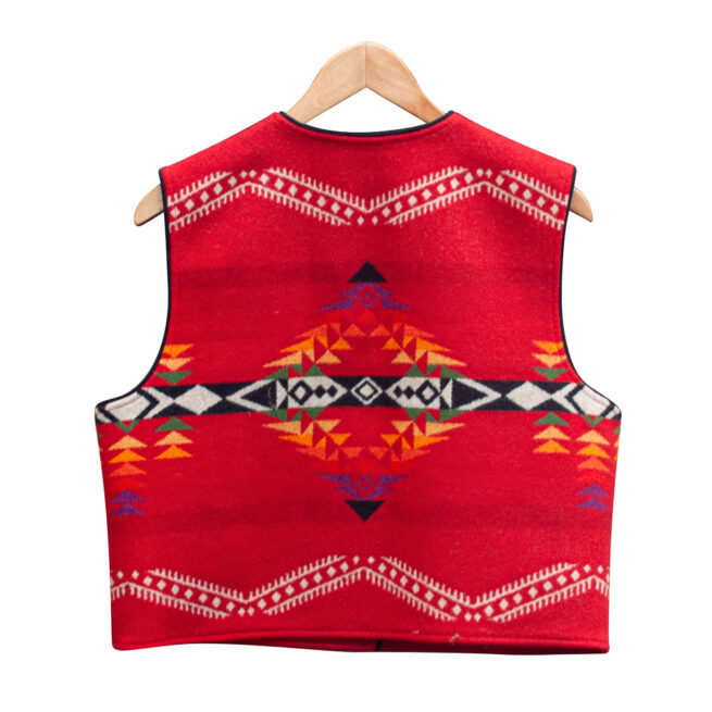 Classic Red Pendleton Waistcoat – Image 2