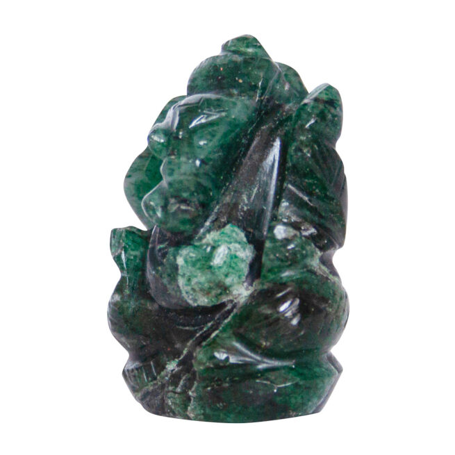 Green Emerald Ganesh Carving - Image 3