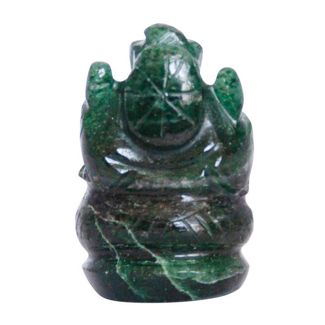 Green Emerald Ganesh Carving - Image 4