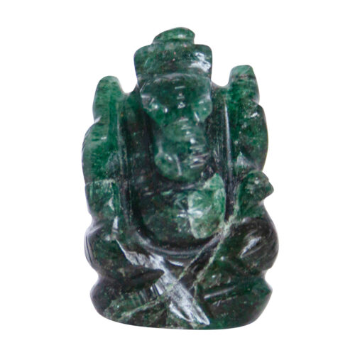 Green Emerald Ganesh Carving
