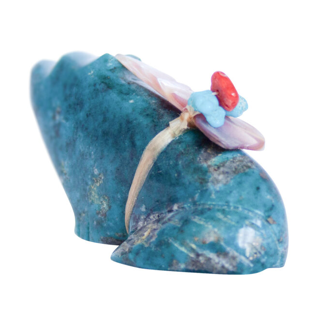 Leland Boone Chrysocolla Wolf Carving - Image 6