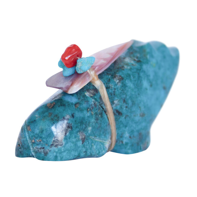 Leland Boone Chrysocolla Wolf Carving - Image 5