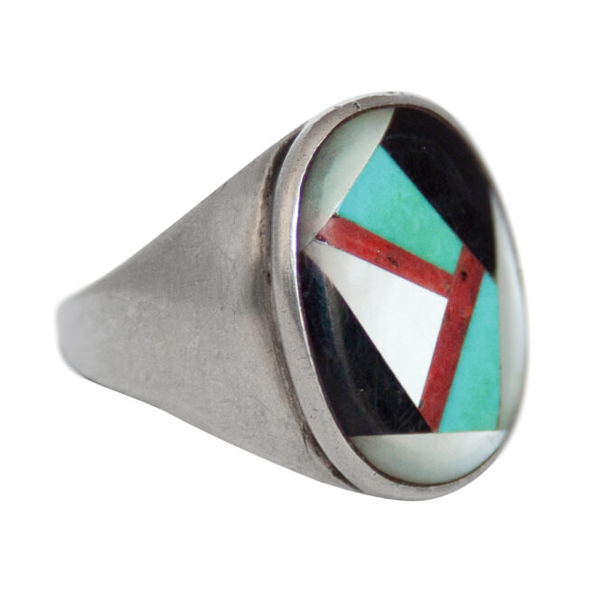 Linda Eustace Zuni Signet Ring - Image 2