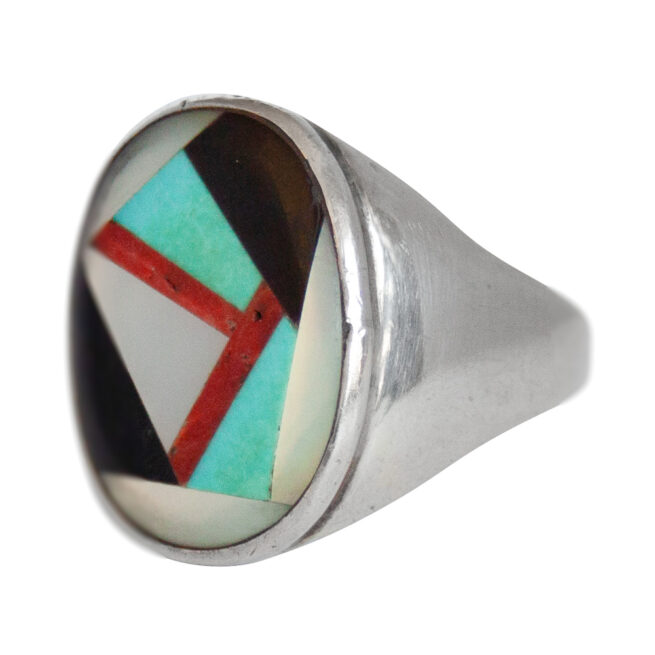 Linda Eustace Zuni Signet Ring - Image 3