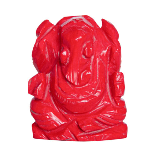 Red Ganesh Carving