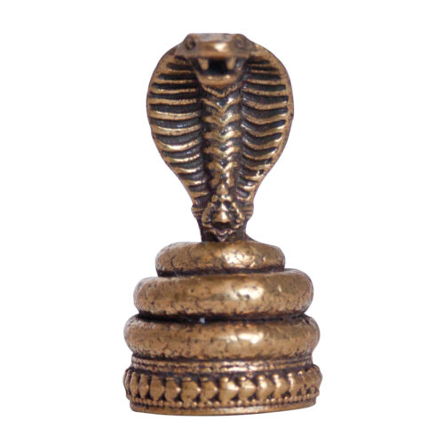 Small Brass Cobra Statue