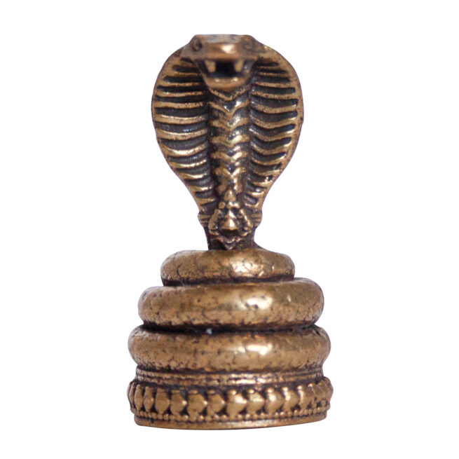 Small Brass Cobra Statue