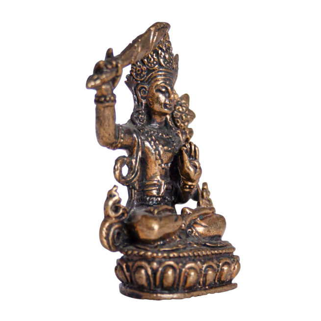 Small Manjushri Brass Statue - Image 2