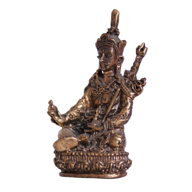 Small Padmasambhava Brass Statue - Image 3