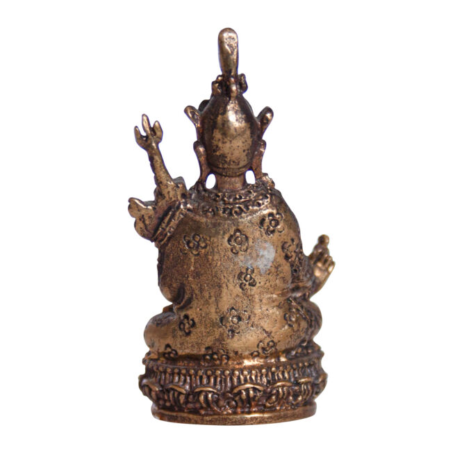 Small Padmasambhava Brass Statue - Image 4