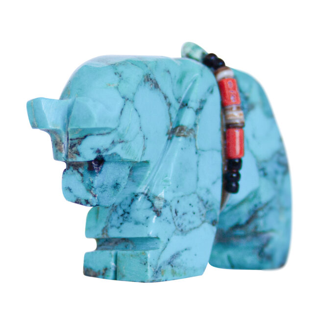 Turquoise Zuni Bear Fetish – Image 2