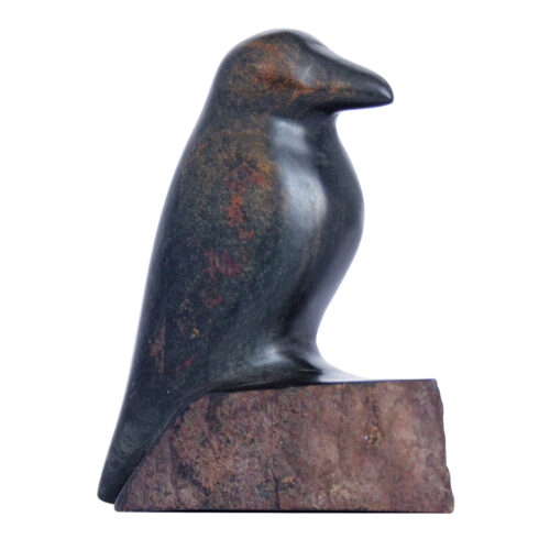 Vintage Anton Faye Inuit Raven Carving