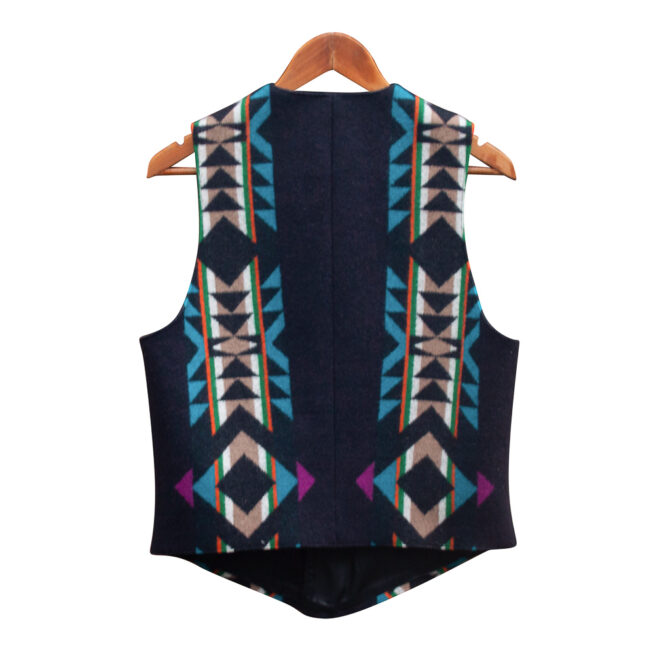 Vintage Multicolour Woollen Pendleton Waistcoat – Image 2