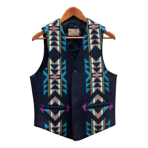 Vintage Multicolour Woollen Pendleton Waistcoat