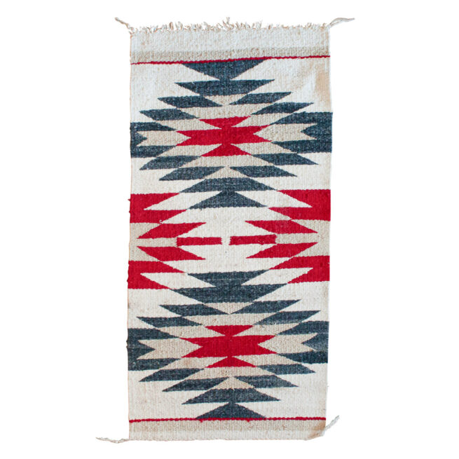 Vintage Navajo Weaving Double Sioux Star - Image 2