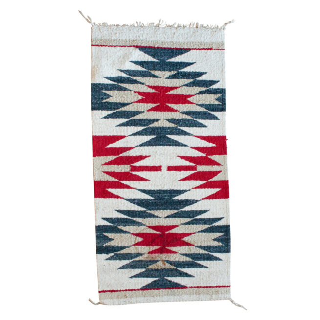 Vintage Navajo Weaving Double Sioux Star