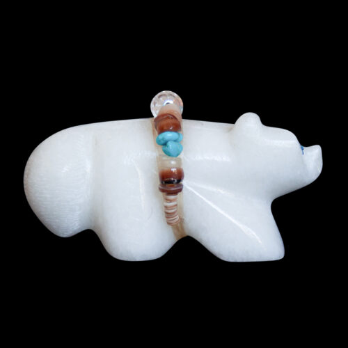 White Fox Zuni Carving